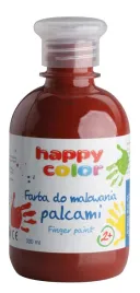 farba-do-malowania-palcami-happy-color-300-ml-ciemnobrazowa