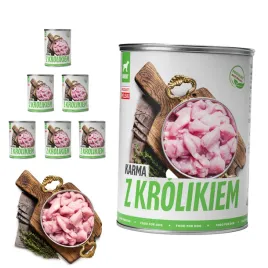 mokra-karma-dla-psa-krolik-puszka-6x400g-mielonka