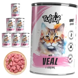 tuftuf-mokra-karma-dla-kota-cielecina-puszka-6x400g-mielonka