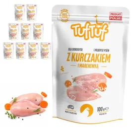 tuftuf-mokra-karma-dla-psa-kurczak-marchewka-saszetka-10x100g-mielonka
