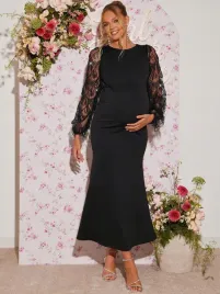 shein-czarna-elegancka-sukienka-ciazowa-z-cekinowymi-rekawami-m-1ma