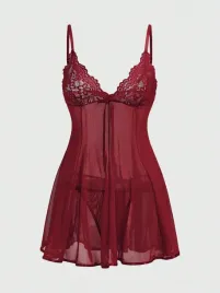 shein-czerwona-halka-z-koronkowym-dekoltem-i-tiulem-m-1ma