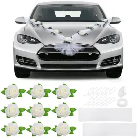 slubne-dekoracje-samochodu-na-samochod-kwiaty-na-maske-klamki-roze-na-auto