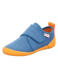 superfit-dzieciece-kapcie-niebieskie-z-pomaranczowa-podeszwa-rzep-26-6la