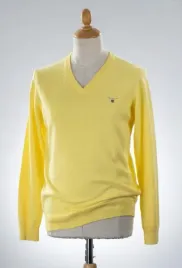 gant-sweter-meski-zolty-z-logo-casual-miekki-s-7ca