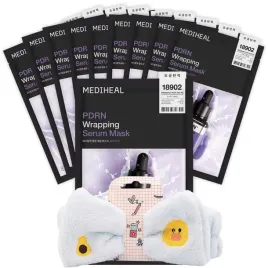 zestaw-masek-liftingujaca-w-plachcie-pdrn-wygladza-mediheal-10x25ml-opaska