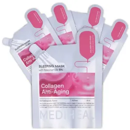 mediheal-ujedrniajace-koreanskie-maski-kremowe-na-noc-z-kolagenem-5-x-20-ml