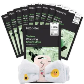 zestaw-masek-nawilzajaco-kojaca-plachcie-tea-tree-mediheal-10x25ml-opaska