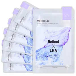 mediheal-zestaw-7-oczyszczajacych-maska-w-plachcie-z-retinolem-i-lha-25ml