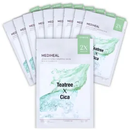 mediheal-koreanskie-maski-w-plachcie-twarz-lagodzace-teatree-cica-10-x-25ml