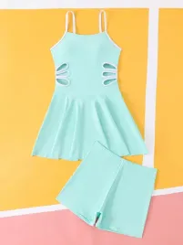 shein-dzieciecy-zielony-stroj-kapielowy-z-szortami-134-140cm-1ma