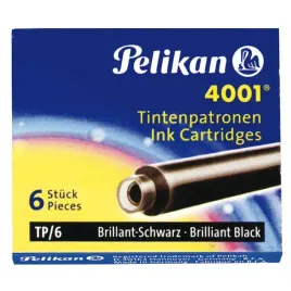 pelikan-naboje-krotkie-czarne-6-sztuk