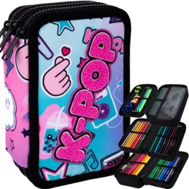 k-pop-jumper-3-piornik-szkolny-trzykomorowy-z-wyposazeniem-rainbow