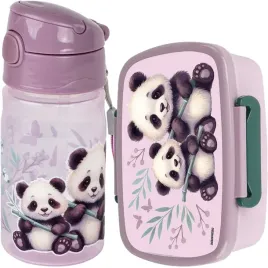 bidon-szkolny-sniadaniowka-szkolna-pojemnik-zestaw-panda