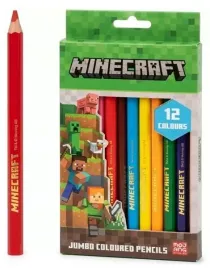 minecraft-kredki-olowkowe-trojkatne-jumbo-12-kolorow