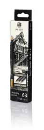 astra-olowek-do-szkicowania-6b-artea-box-12-sztuk