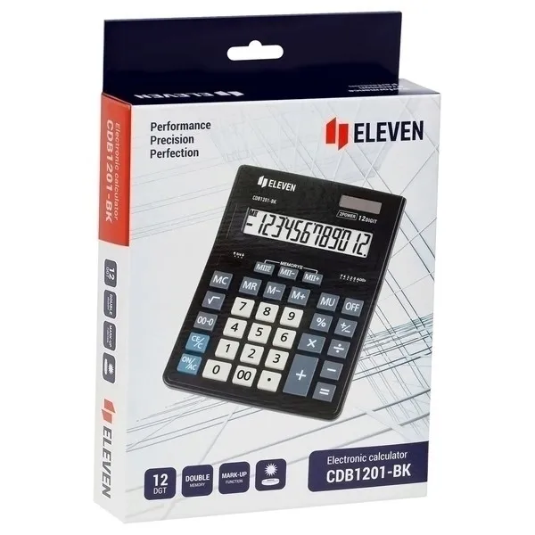 eleven-kalkulator-biurowy-cdb1201bk-kolor-czarny