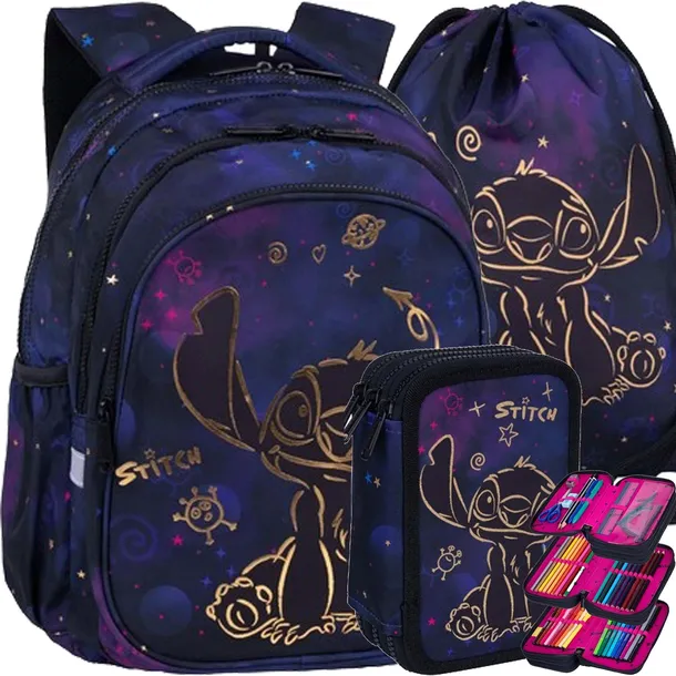 Coolpack Plecak Szkolny dla Klas 1-3 Jerry Disney Gold Stitch F029948