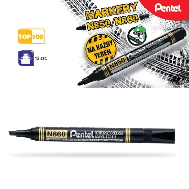pentel-marker-n860-sciety-czarny-stan-nowy-liczba-sztuk-w-opakowaniu-1-szt