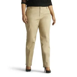 lee-bezowe-spodnie-casual-wysoki-stan-proste-na-co-dzien-415-43-7ca