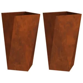 donica-2-pcs-rdzawy-40-x-40-x-75-cm