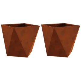 donica-2-pcs-rdzawy-50-x-50-x-50-cm
