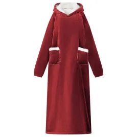 bluza-koc-bordeaux-czerwony-130-x-82-cm-fleece-i-flanela