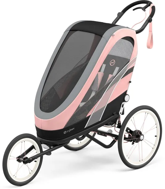 Cybex Sport Zeno 4w1 - wózek biegowy / przyczepka | Silver Pink