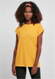 urban-classics-t-shirt-zolty-gladki-damski-casual-m-7ca