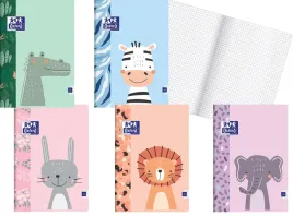 zeszyt-a4-32kartki-kratka-kids-lew-zebra-oxford