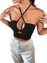shein-damski-top-czarny-z-wiazaniem-na-szyi-40-42-1dk