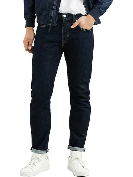 LEVI'S JEANSY MĘSKIE PROSTE GRANATOWE Z BAWEŁNY ZAMEK 36/30 7CA