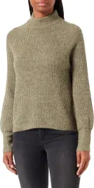 pieces-sweter-damski-z-golfem-w-kolorze-khaki-z-rekawem-dlugim-m-7ca