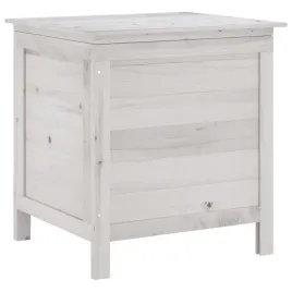 biala-drewniana-skrzynia-ogrodowa-z-jodly-50-x-49-x-565-cm