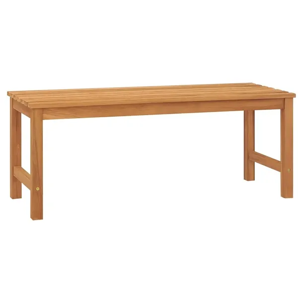 Drewniana ławka ogrodowa z teakowego drewna 114 x 40 x 45 cm