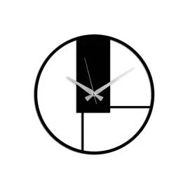opviq-fora-zegar-scienny-dekoracyjny-metal-czarny-49x49cm