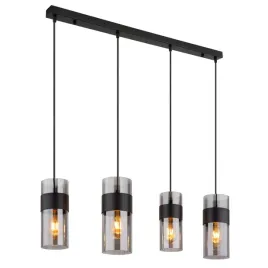 globo-scarfina-15718-4-lampa-wiszaca-4xe27-czarna-szklo-dym-92cm