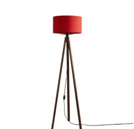 lampa-podlogowa-opviq-140cm-drewniana-tkanina-czerwono-brazowa-boho-e27