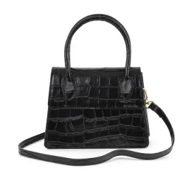 torebka-damska-mini-skora-naturalna-croco-klapa-pasek-czarna-croco