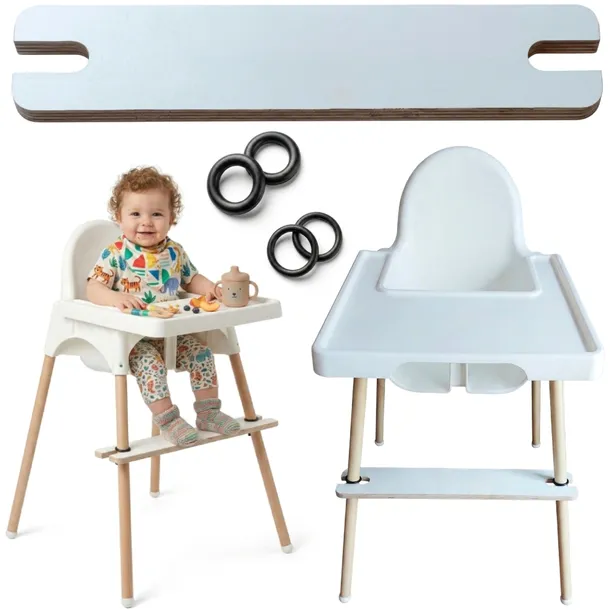 PODNÓŻEK DO KRZESEŁKA IKEA ANTILOP BIAŁY LAMINAT ZMYWALNY REGULOWANY OUTLET