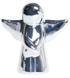 figurka-aniol-srebrny-ceramiczny-dekoracja-swiateczna-prezent-aniolek-10-cm
