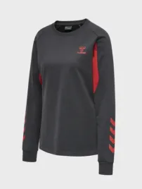 hummel-bluza-damska-szara-z-dlugim-rekawem-s-puf