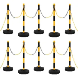 zestaw-slupkow-odgradzajacych-z-lancuchem-10-m-zolto-czarny-90-cm