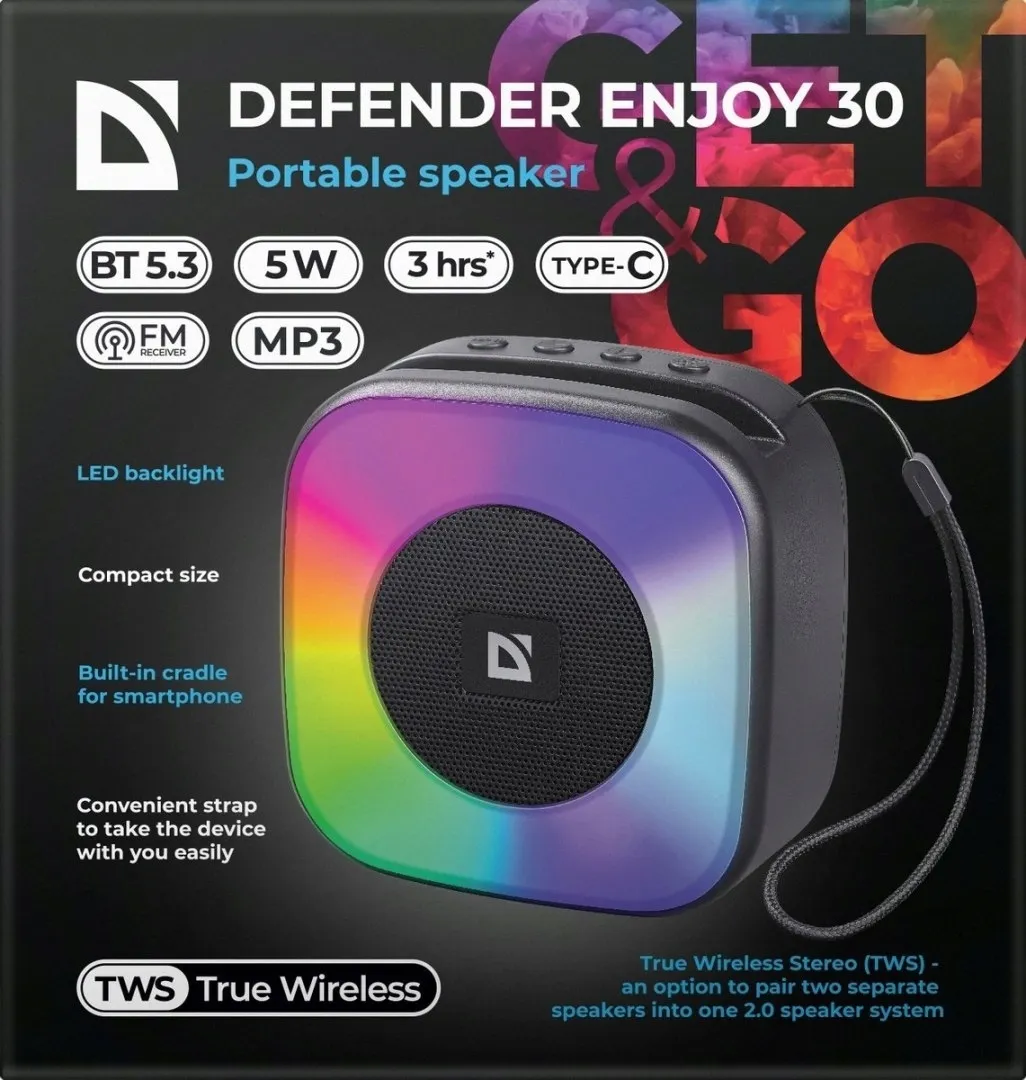 glosnik-defender-enjoy-30-bluetooth-5w-stan-nowy