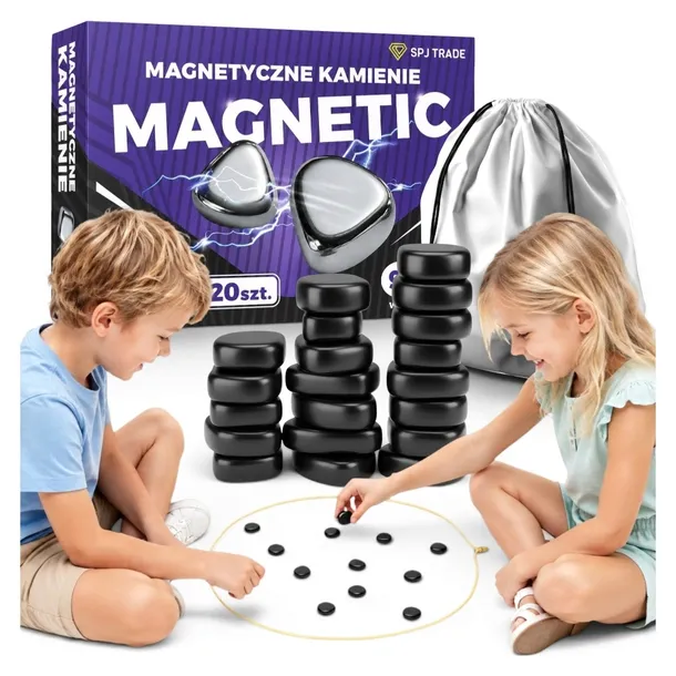 GRA MAGNETYCZNA KAMIENIE MAGNETYCZNE STRATEGICZNA RODZINNA SZACHY 20 SZT.