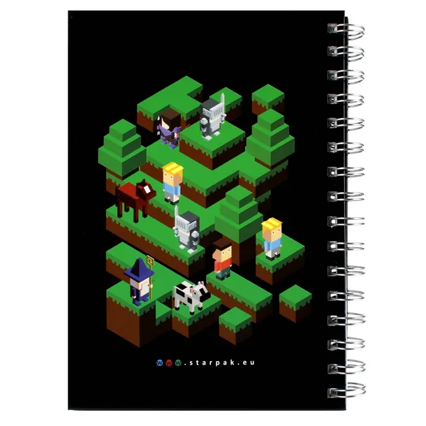 kolonotes-a5-oprawa-twarda-pixel-game-starpak-kolor-wielokolorowy