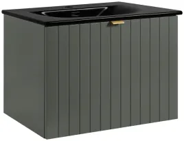 szafka-z-czarna-umywalka-61-cm-zielen-lakierowana-frezowany-front-szuflady