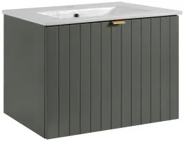 szafka-z-umywalka-61-cm-zielen-lakierowana-frezowany-front-2-szuflady-mdf