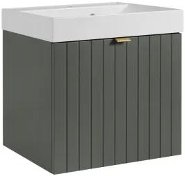 szafka-z-umywalka-50-cm-zielen-lakierowana-frezowany-front-2-szuflady-mdf