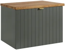 szafka-pod-umywalke-61-cm-zielony-lakier-blat-drewno-front-frezowany